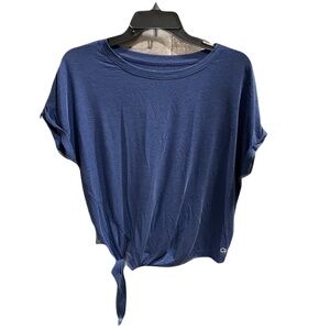 ❤️ GAP FIT GAPFIT BLUE DOMAN TIE BREATHE TOP SIZE XS
